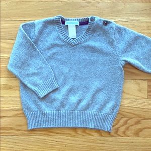 J&J 12-18mo Cotton V-neck Sweater